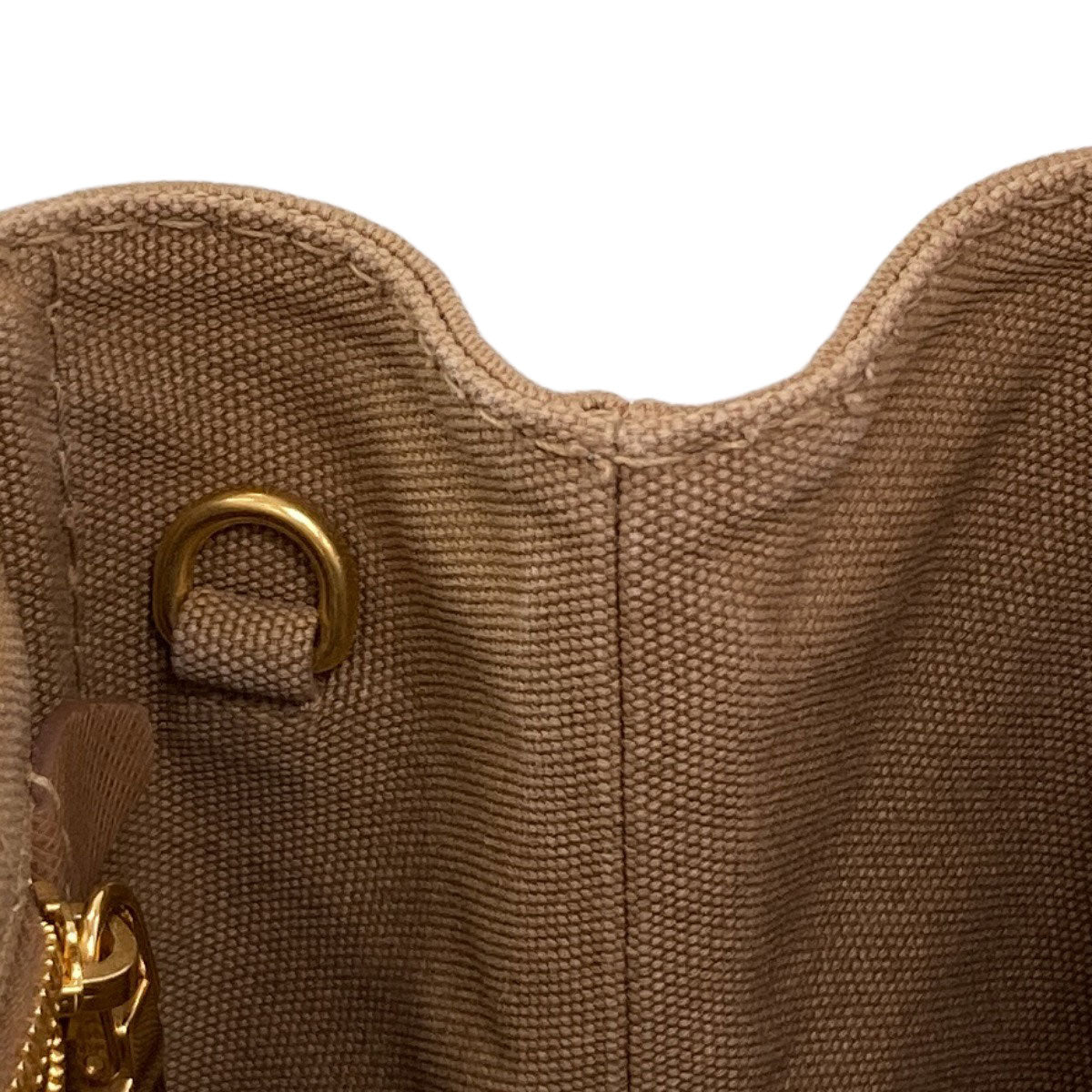 PRADA 1BG439 Canapa mini 2 WAY Handbag Canvas Ladies [Used]