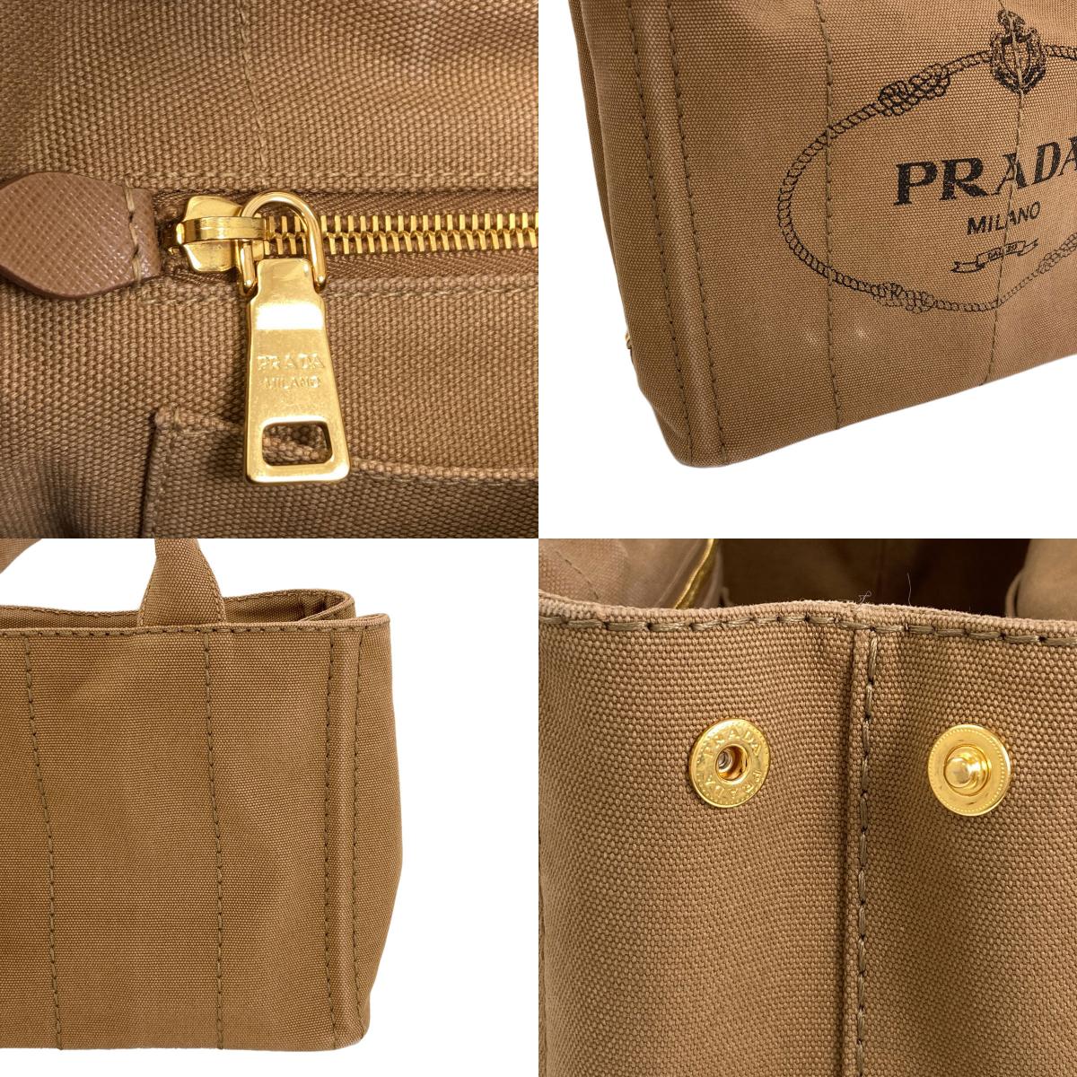 PRADA 1BG439 Canapa mini 2 WAY Handbag Canvas Ladies [Used]