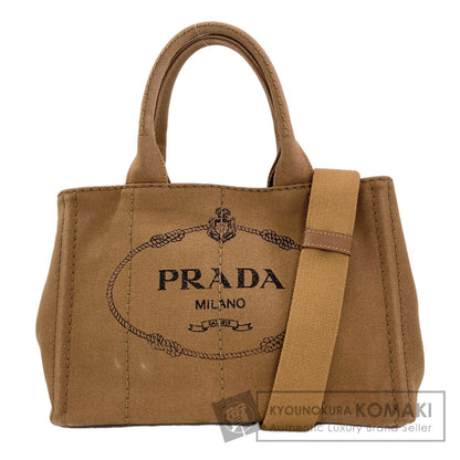 PRADA 1BG439 Canapa mini 2 WAY Handbag Canvas Ladies [Used]