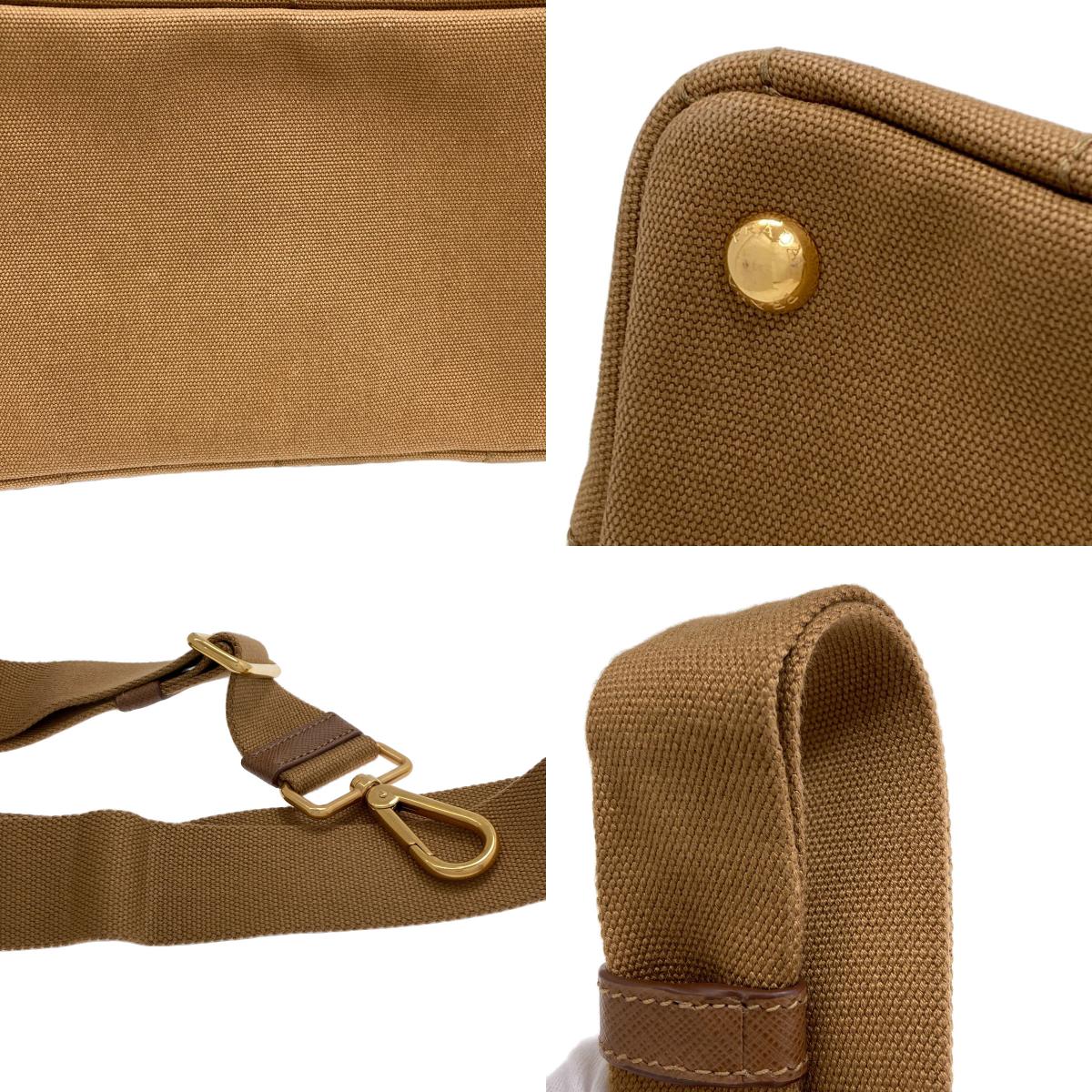 PRADA 1BG439 Canapa mini 2 WAY Handbag Canvas Ladies [Used]