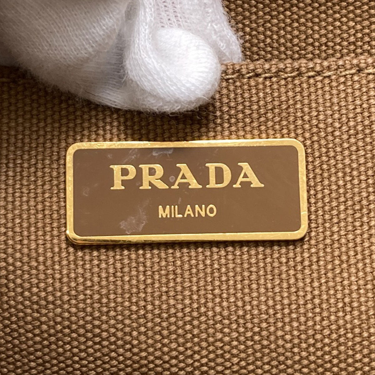 PRADA 1BG439 Canapa mini 2 WAY Handbag Canvas Ladies [Used]