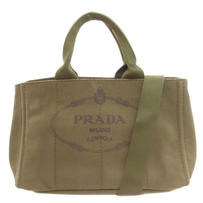 PRADA BN2642 Canapa 2WAY Tote Bag Canvas Ladies [Used]