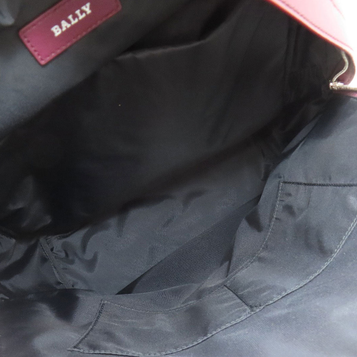 BALLY logo Backpack Â· Daypack Leather Ladies [Used]
