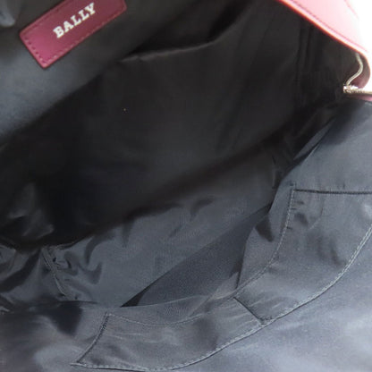 BALLY logo Backpack Â· Daypack Leather Ladies [Used]