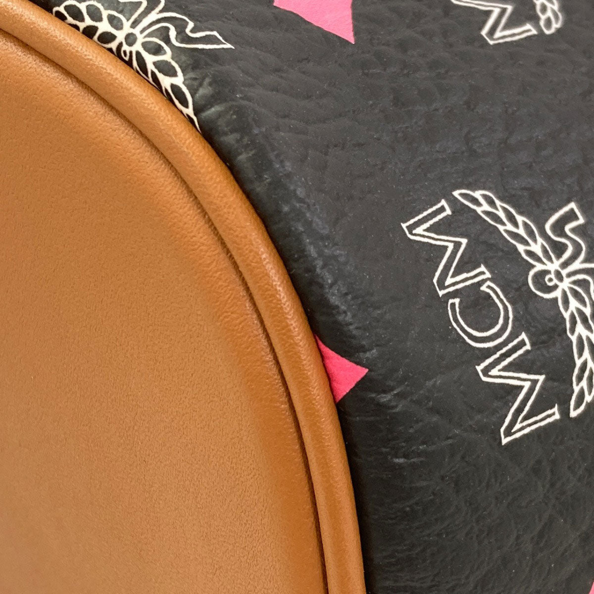 MCM logo Tote Bag Leather Ladies [Used]