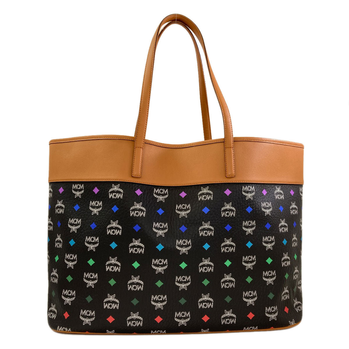 MCM logo Tote Bag Leather Ladies [Used]