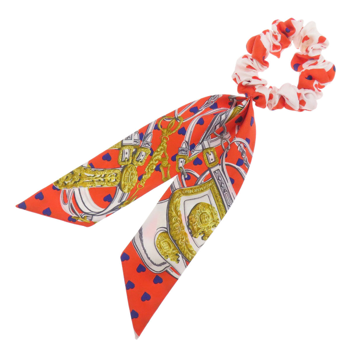 HERMES Scrunchie Bella hair accessory Silk Ladies [Used]