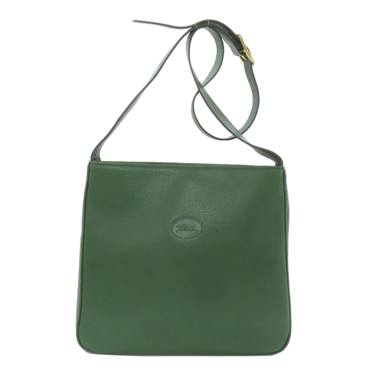 Longchamp logo Shoulder Bag Leather Ladies [Used]