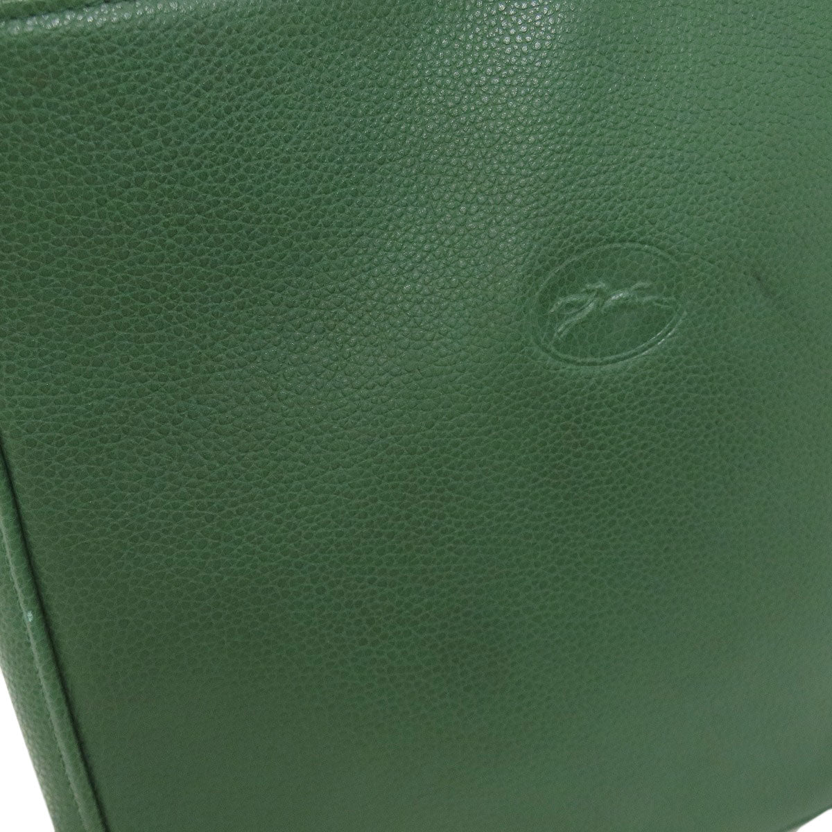 Longchamp logo Shoulder Bag Leather Ladies [Used]