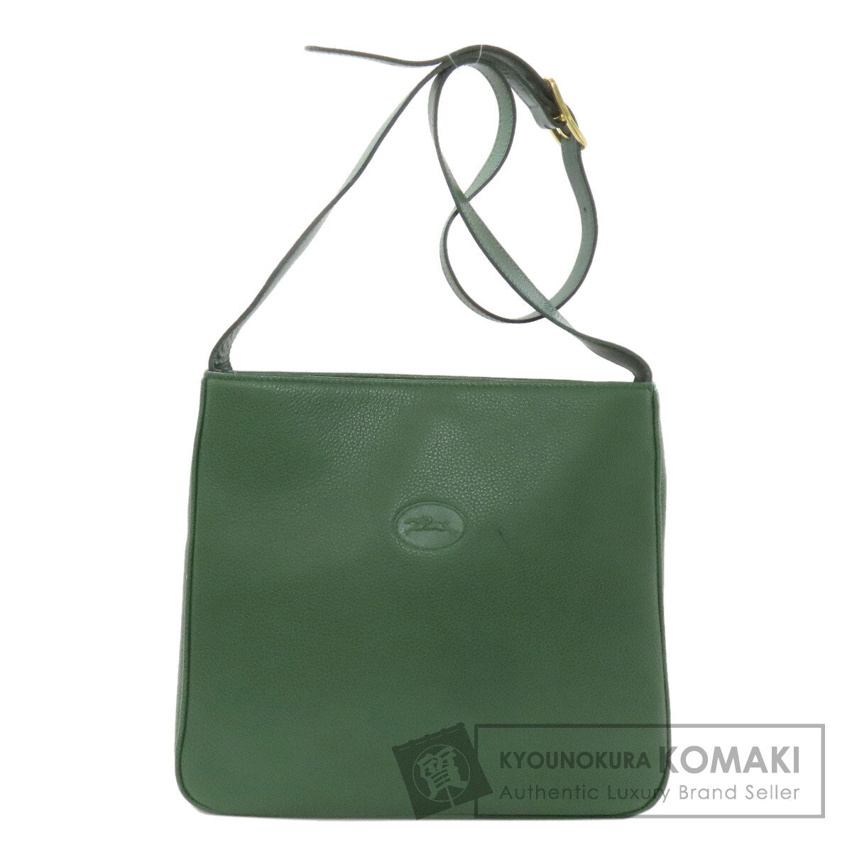 Longchamp logo Shoulder Bag Leather Ladies [Used]