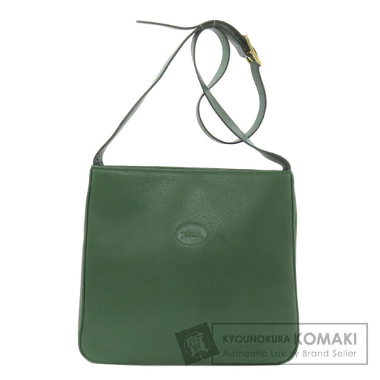 Longchamp logo Shoulder Bag Leather Ladies [Used]