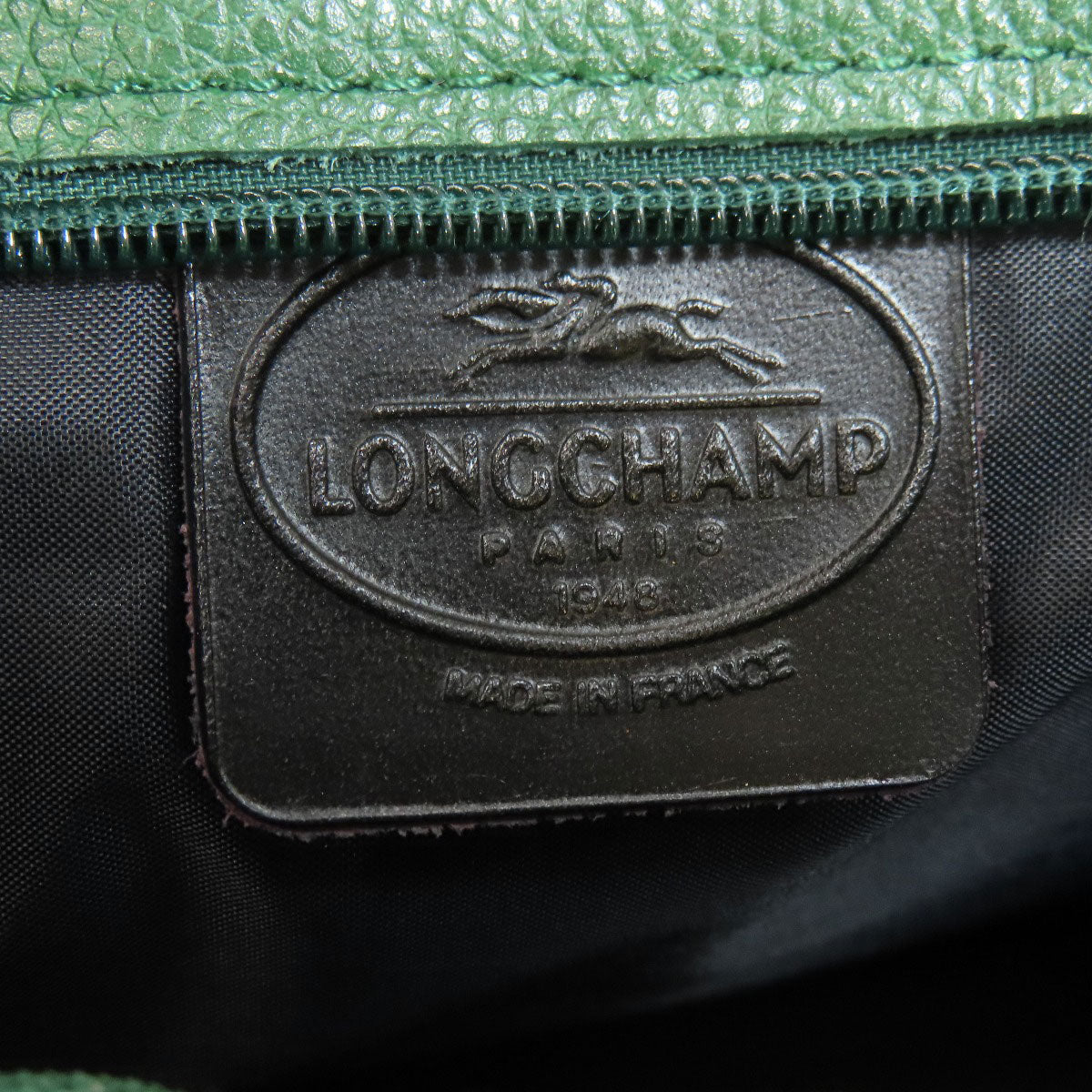 Longchamp logo Shoulder Bag Leather Ladies [Used]
