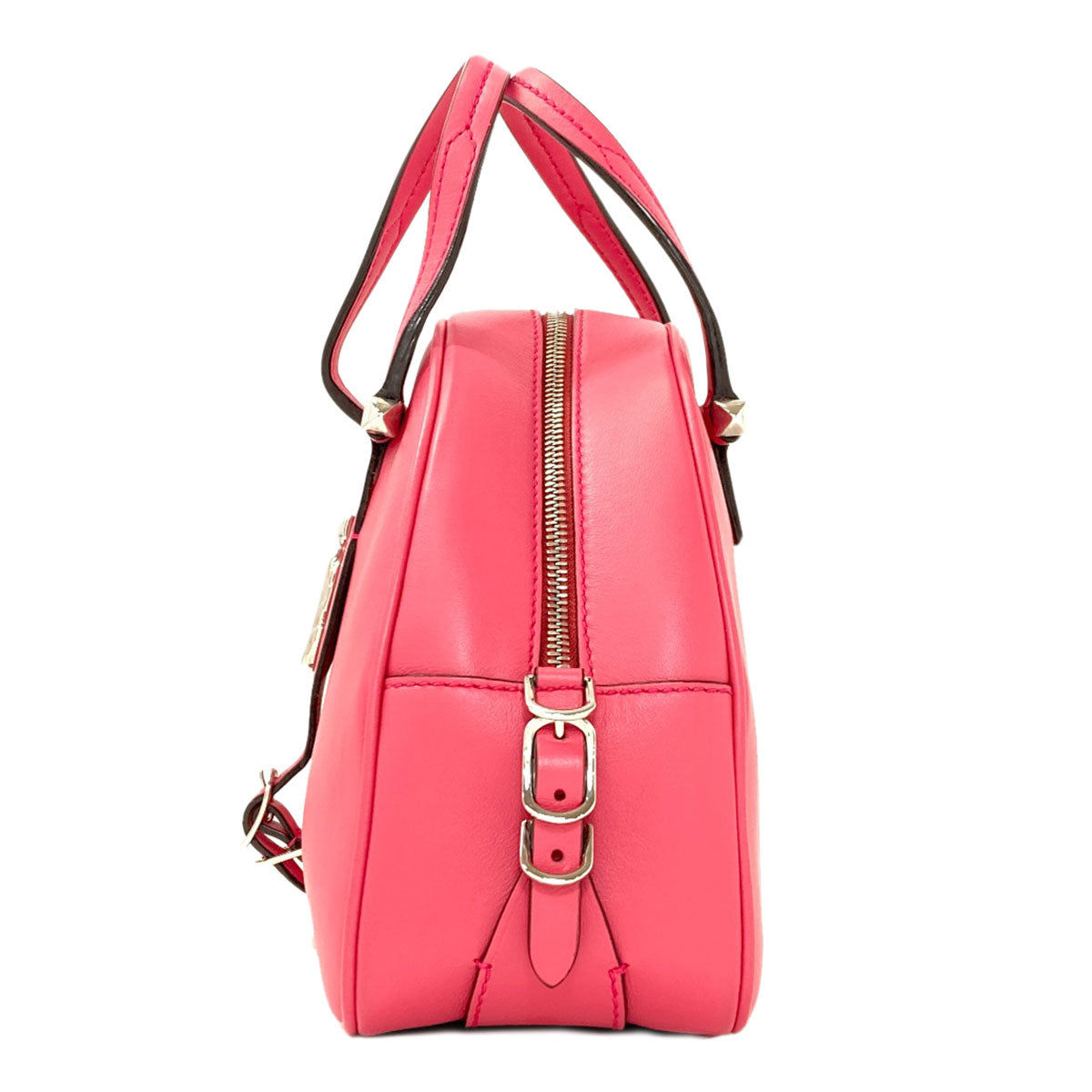 Jimmy Choo Valenne bowling bag 2WAY Handbag Leather Ladies [Used]