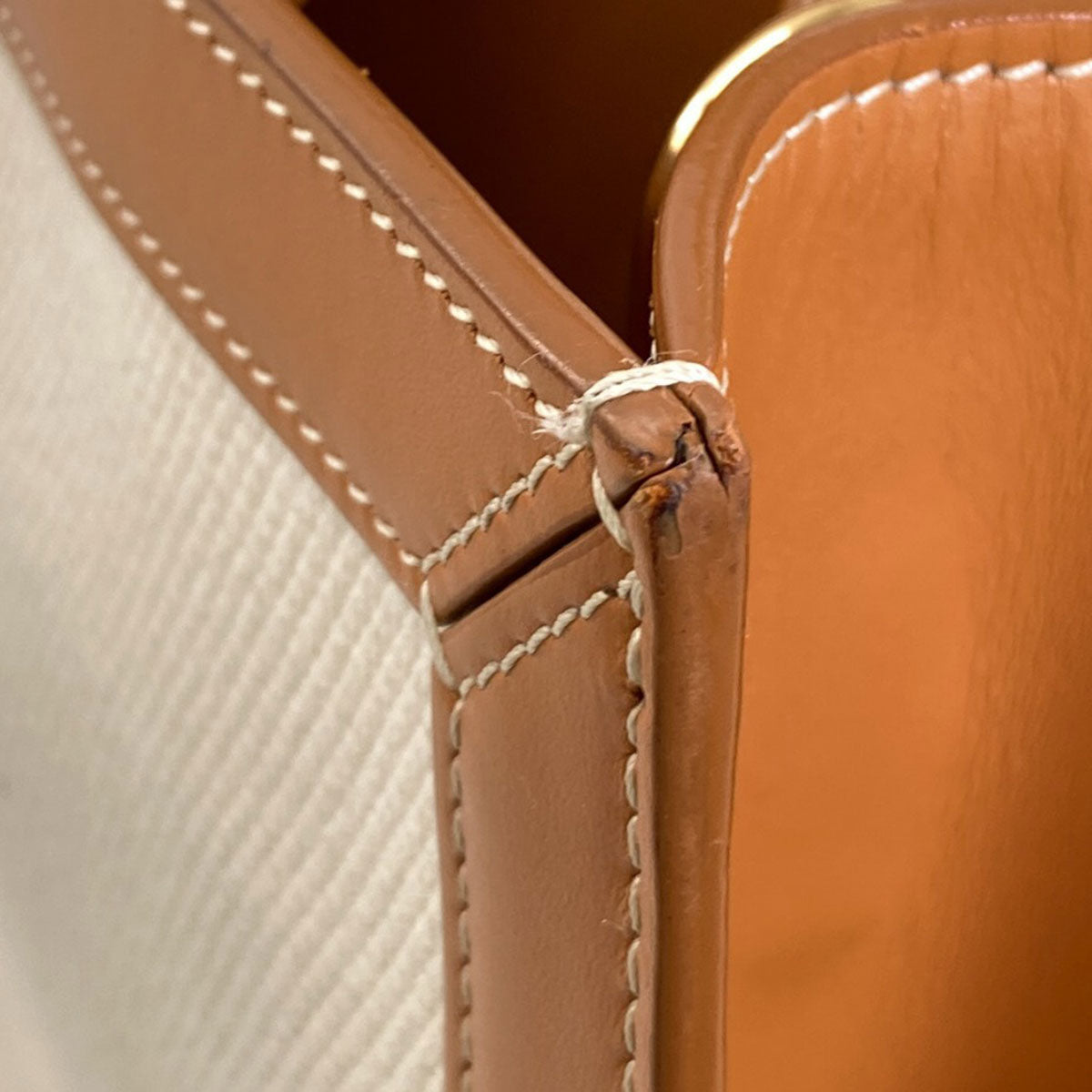 CELINE Vertical Cabas 2WAY Handbag Canvas Ladies [Used]
