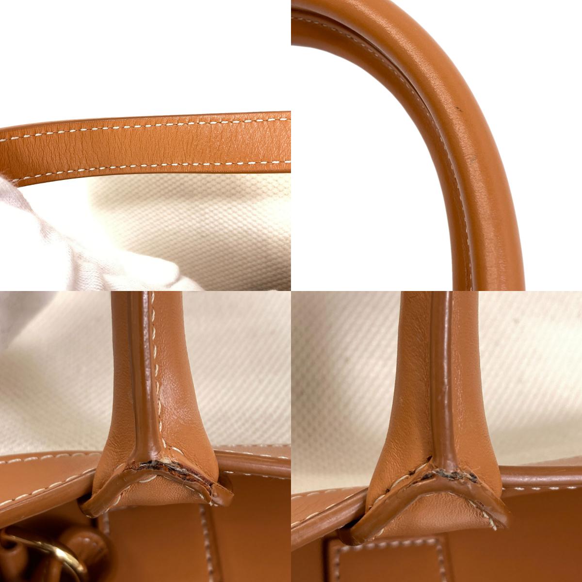 CELINE Vertical Cabas 2WAY Handbag Canvas Ladies [Used]