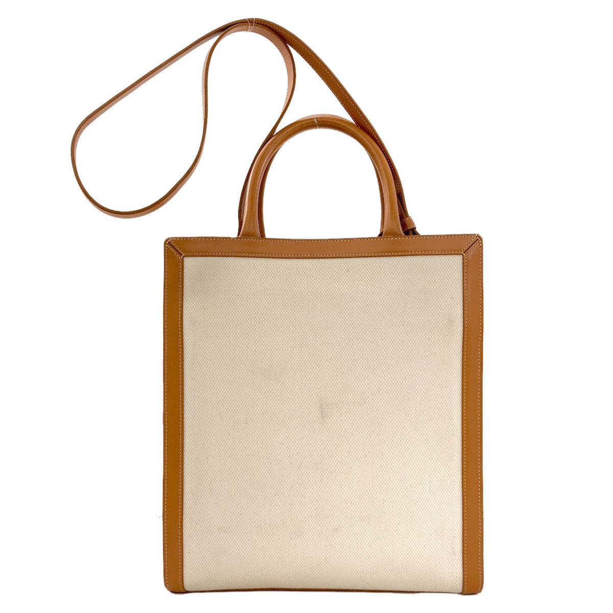 CELINE Vertical Cabas 2WAY Handbag Canvas Ladies [Used]