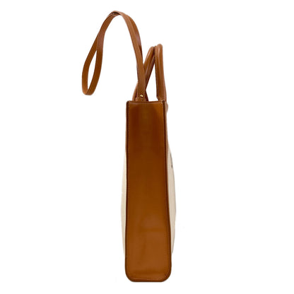 CELINE Vertical Cabas 2WAY Handbag Canvas Ladies [Used]