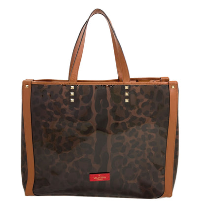 VALENTINO Studs Tote Bag Plastics Ladies [Used]