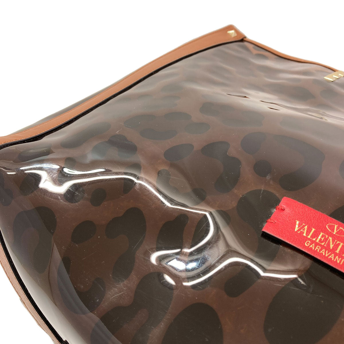 VALENTINO Studs Tote Bag Plastics Ladies [Used]