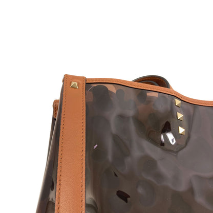 VALENTINO Studs Tote Bag Plastics Ladies [Used]