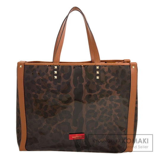 VALENTINO Studs Tote Bag Plastics Ladies [Used]
