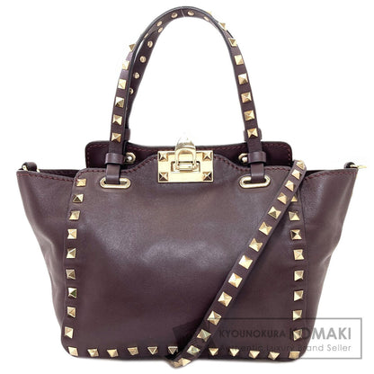 VALENTINO Studs 2WAY Handbag Calf Ladies [Used]