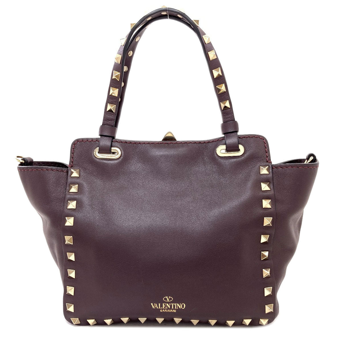 VALENTINO Studs 2WAY Handbag Calf Ladies [Used]