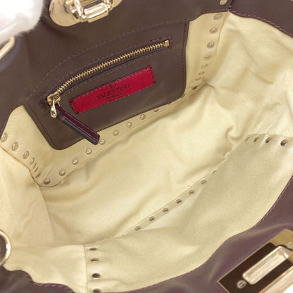 VALENTINO Studs 2WAY Handbag Calf Ladies [Used]