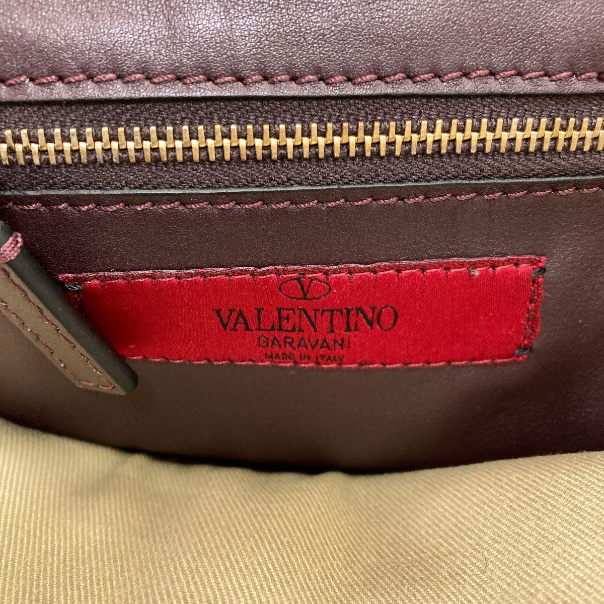 VALENTINO Studs 2WAY Handbag Calf Ladies [Used]