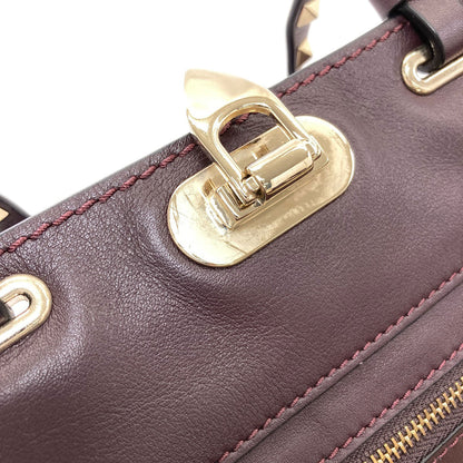 VALENTINO Studs 2WAY Handbag Calf Ladies [Used]