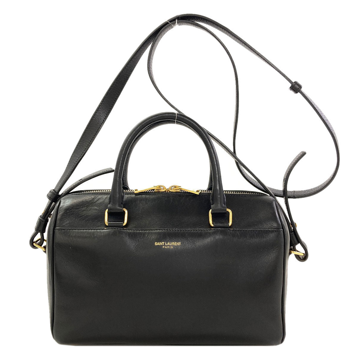 YVES SAINT LAURENT Baby duffel 2WAY Handbag Leather Ladies [Used]