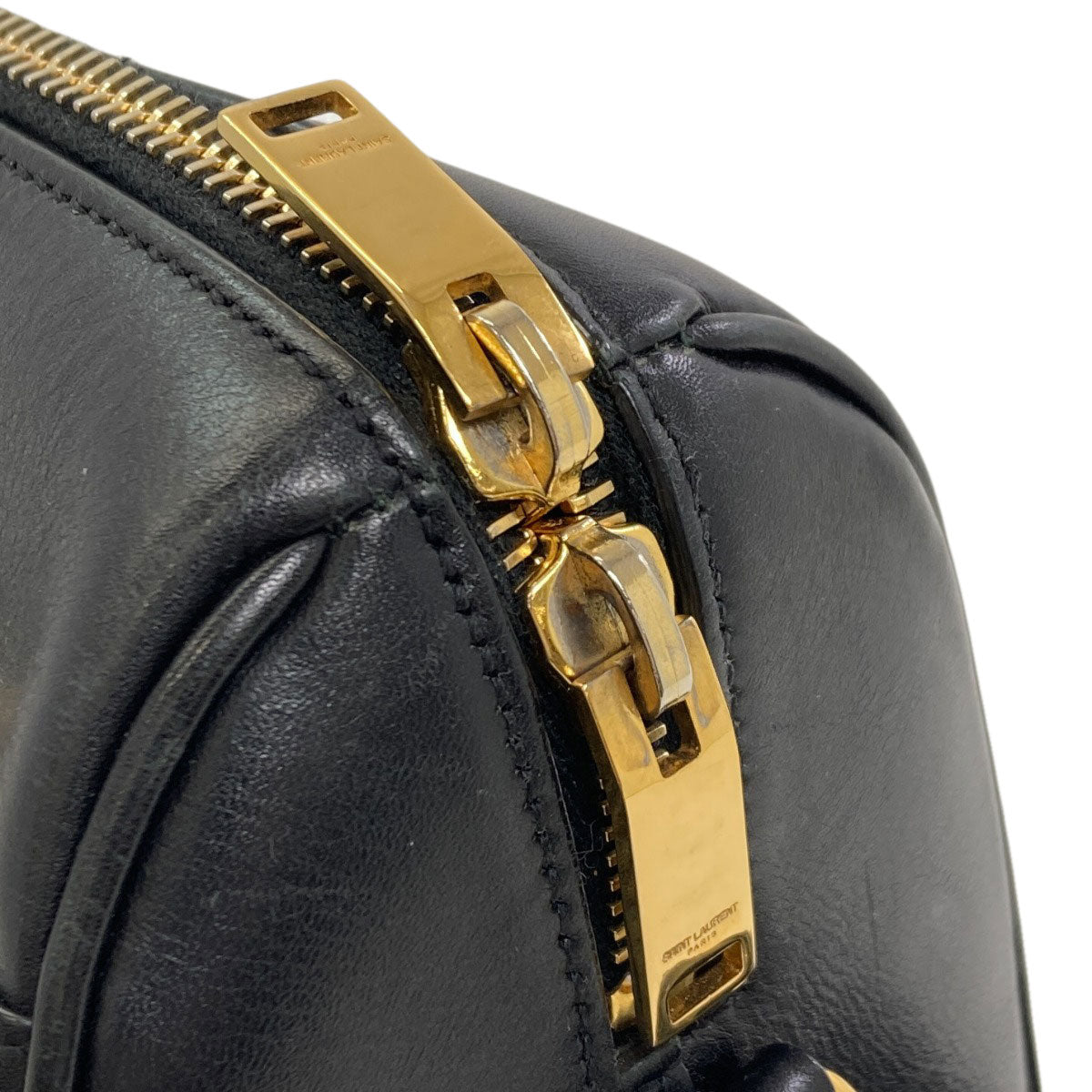YVES SAINT LAURENT Baby duffel 2WAY Handbag Leather Ladies [Used]