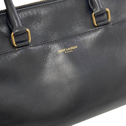 YVES SAINT LAURENT Baby duffel 2WAY Handbag Leather Ladies [Used]