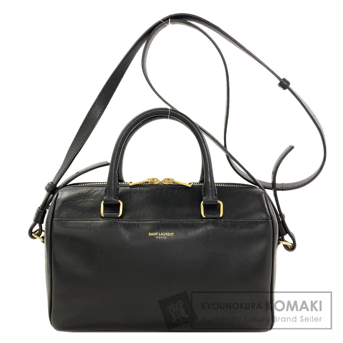 YVES SAINT LAURENT Baby duffel 2WAY Handbag Leather Ladies [Used]
