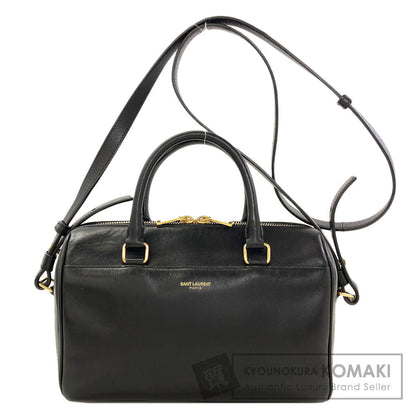 YVES SAINT LAURENT Baby duffel 2WAY Handbag Leather Ladies [Used]