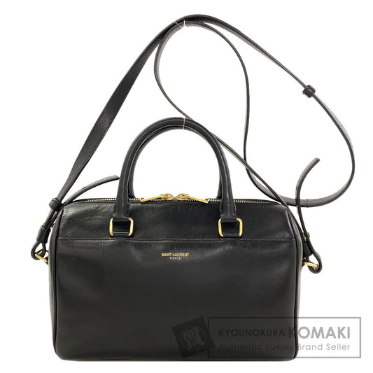 YVES SAINT LAURENT Baby duffel 2WAY Handbag Leather Ladies [Used]
