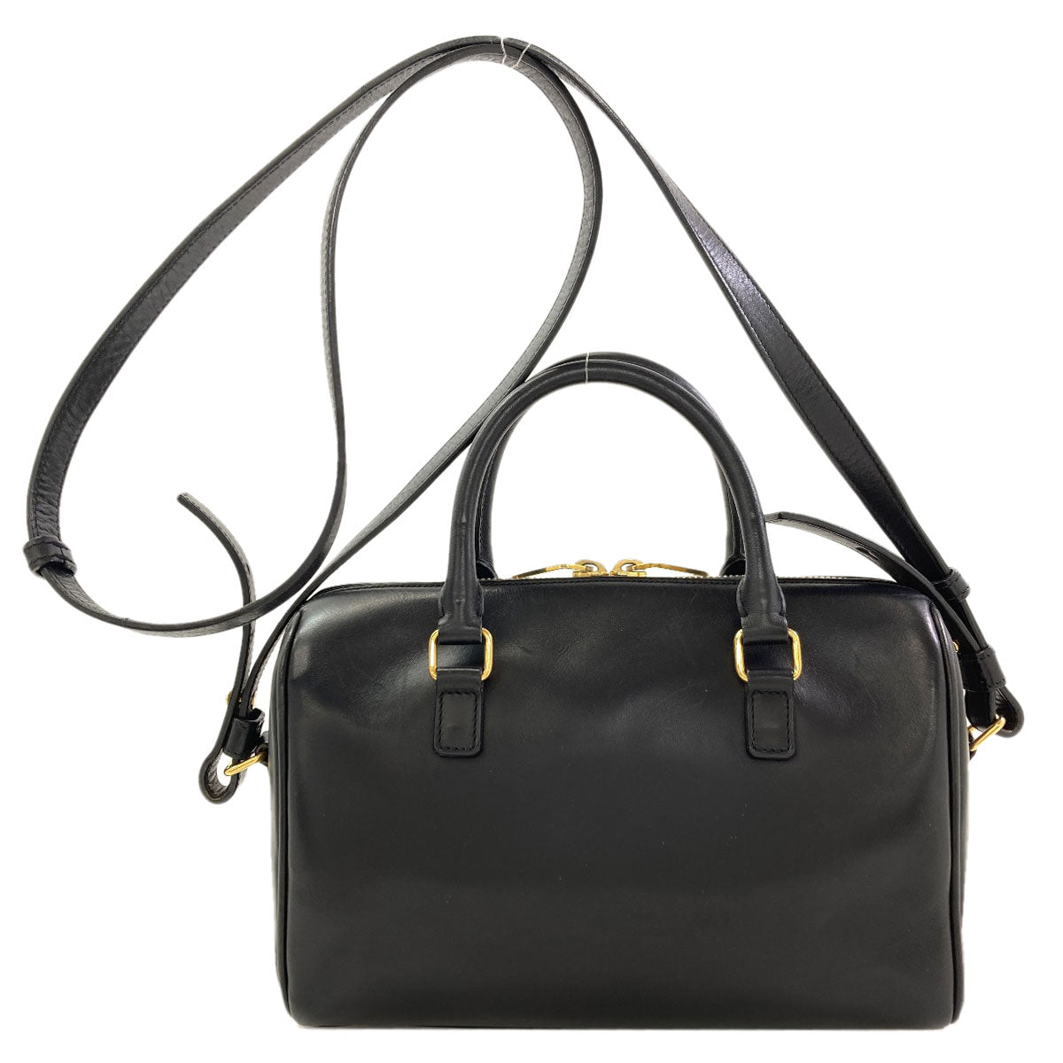 YVES SAINT LAURENT Baby duffel 2WAY Handbag Leather Ladies [Used]