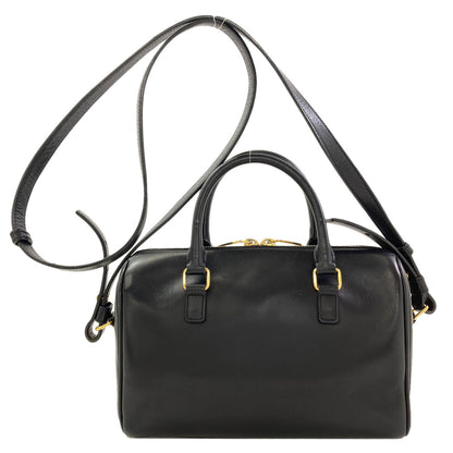 YVES SAINT LAURENT Baby duffel 2WAY Handbag Leather Ladies [Used]
