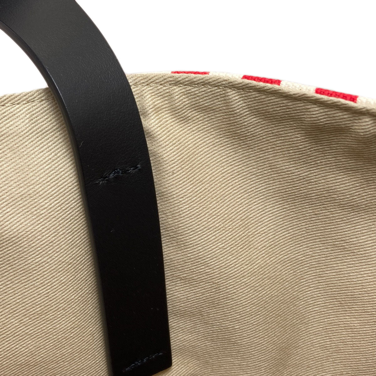 MARNI Stripe 2WAY Tote Bag Canvas LeatherLadies [Used]