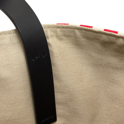 MARNI Stripe 2WAY Tote Bag Canvas LeatherLadies [Used]