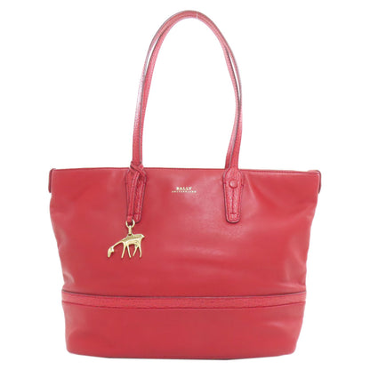 BALLY logo Tote Bag Leather Ladies [Used]