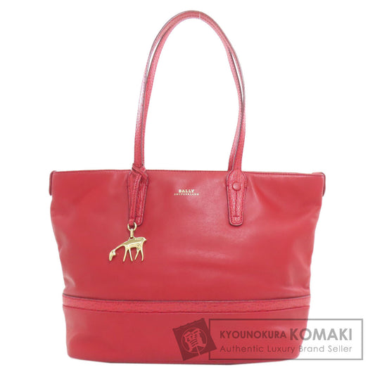 BALLY logo Tote Bag Leather Ladies [Used]