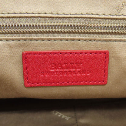 BALLY logo Tote Bag Leather Ladies [Used]
