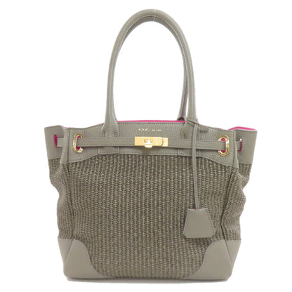 ADMJ logo Tote Bag Leather Ladies [Used]