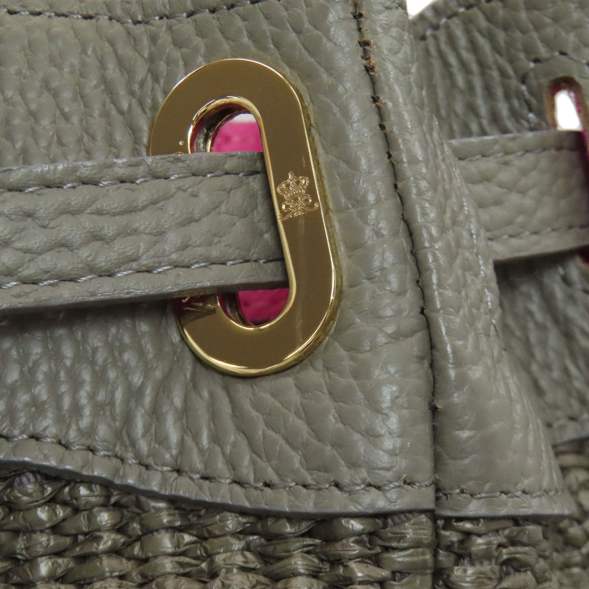 ADMJ logo Tote Bag Leather Ladies [Used]