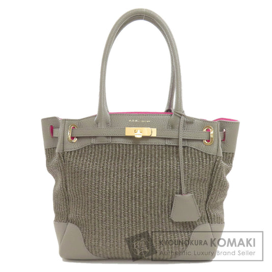 ADMJ logo Tote Bag Leather Ladies [Used]