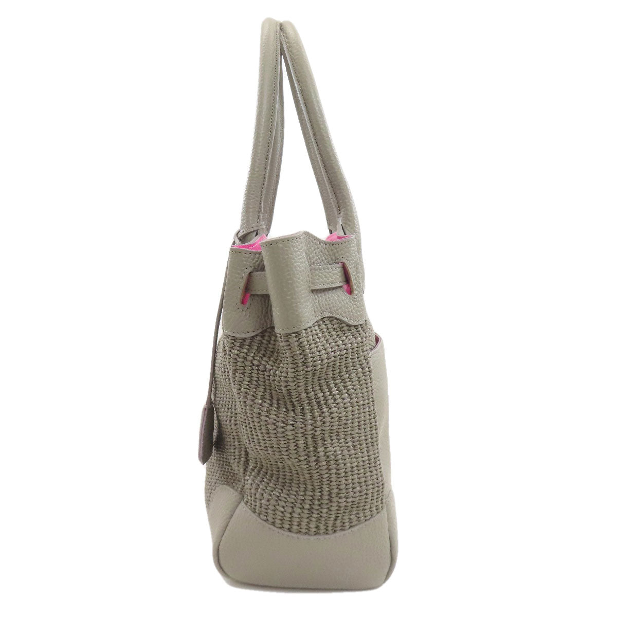 ADMJ logo Tote Bag Leather Ladies [Used]