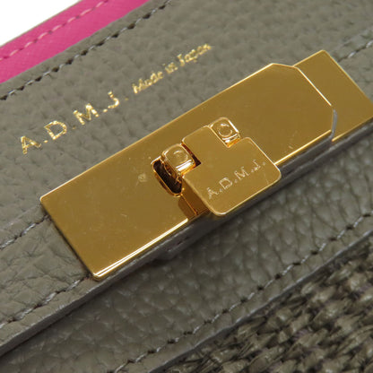 ADMJ logo Tote Bag Leather Ladies [Used]