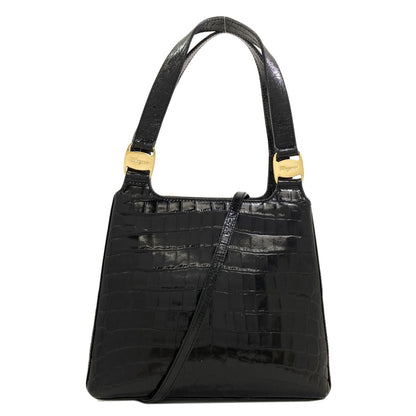 Salvatore Ferragamo Embossed 2WAY Handbag Leather Ladies [Used]