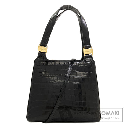 Salvatore Ferragamo Embossed 2WAY Handbag Leather Ladies [Used]